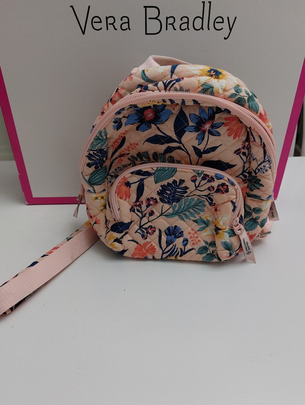 Vera Bradley Mini Backpack Paradise Coral